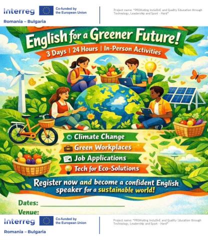 Poster Summer School on site English Classes A2